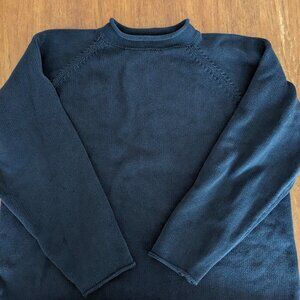 Navy J crew roll neck sweater